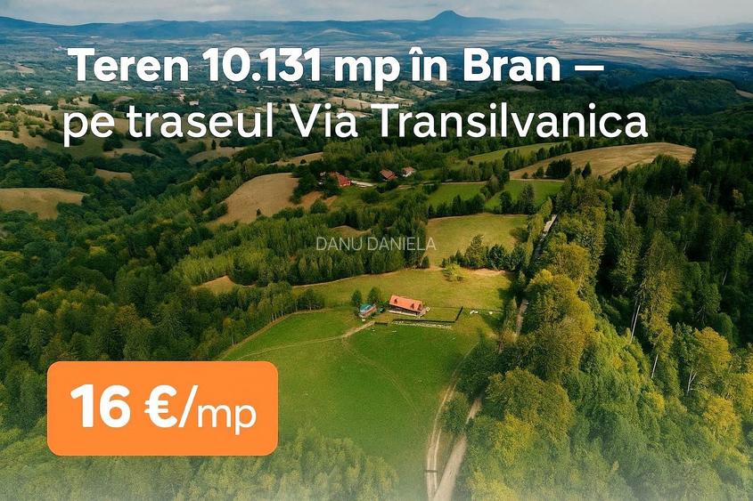 Investitie turistica unica - Bran Sohodol 10131mp-pe traseul Via Transilvanica
