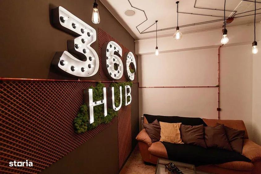 Birou de inchiriat - Coworking space 360HUB - 900+TVA - 5
