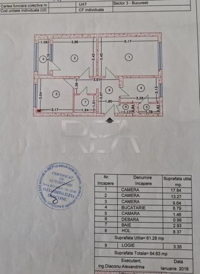 Apartament cu 3 camere foarte aproape de statia de metrou 1 Decembrie 1918 - 24