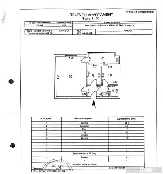 Apartament cu o camera, Str. Nae Leonard, S-uri, etaj 3! - 5
