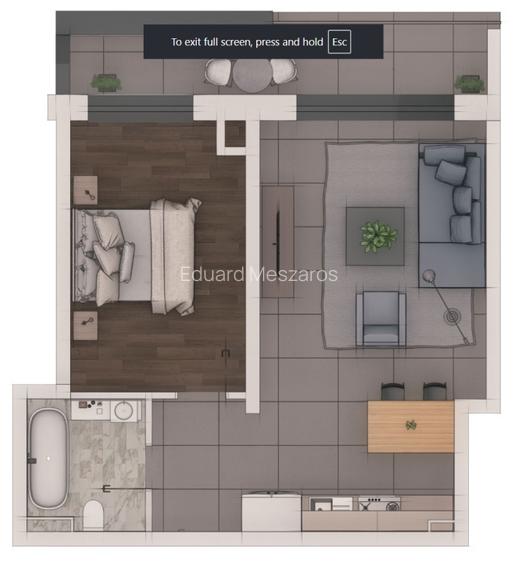 Apartament 2 camere 48 mp, balcon 8 mp - ansamblu NZEB, zona Terra Apartament 2 camere 48 mp, balcon 8 mp - ansamblu NZEB, zona Terra