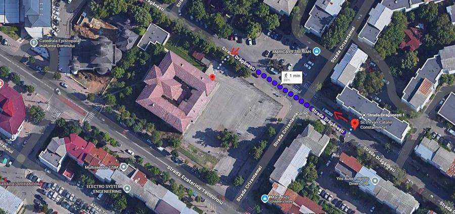 Apartament cu 2 camere decomandat în Central