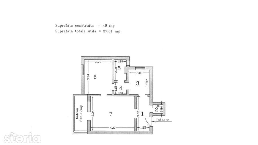 Apartament cu 2 camere în Dâmbu Pietros