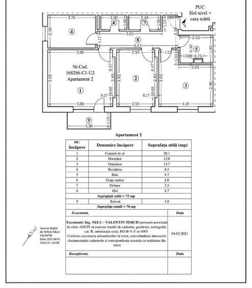 Apartament 3 camere | 2 bai | parcare | zona Tractorul - 8