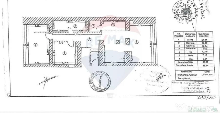 Apartament cu 3 camere decomandat în Doamna Ghica
