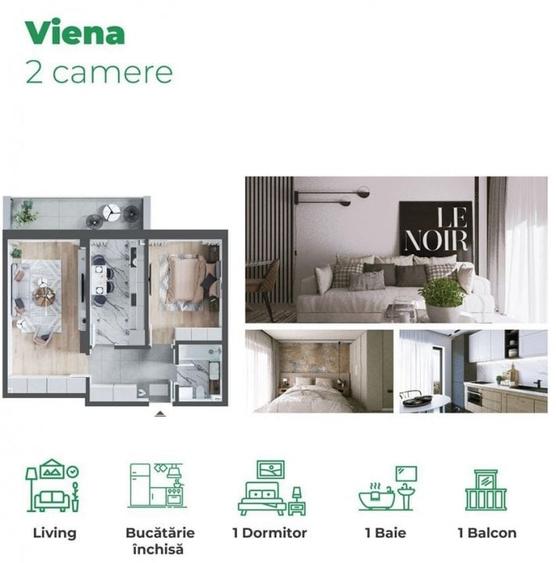 Apartament cu 2 camere tip Viena de vanzare in Prima Arena Residence - 24