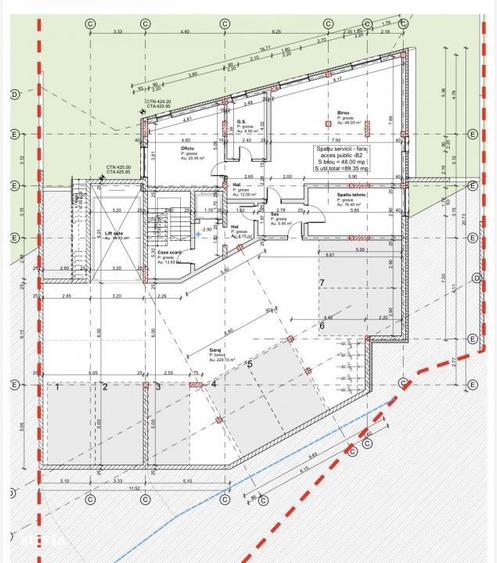 Teren pentru bloc, 1082 mp, HCL, Manastur - 8