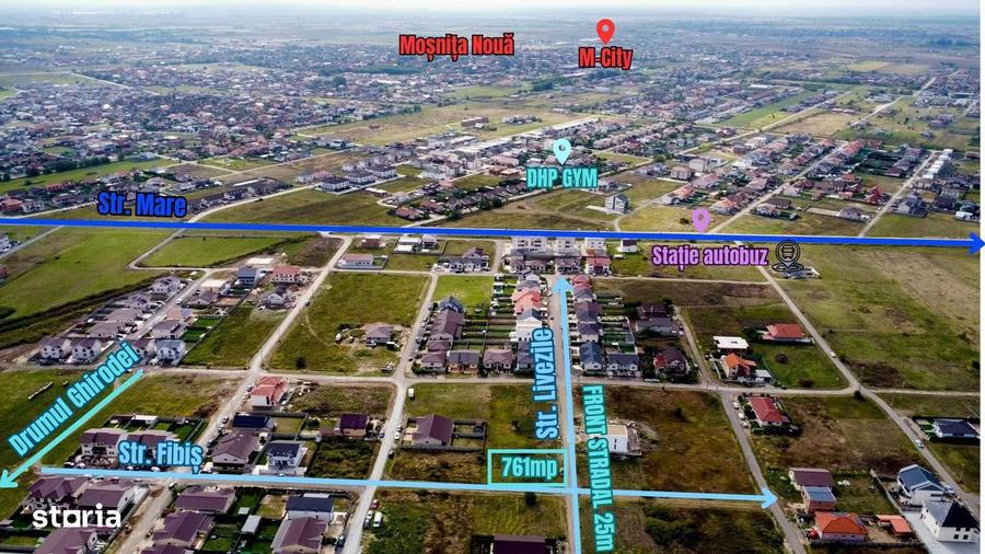 Parcela de vanzare - Str. Livezile (Mosnita Veche) colt cu Str. Fibis - 1