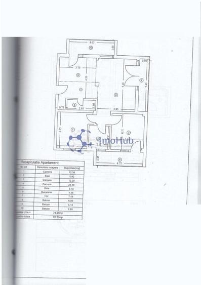 Apartament 3 camere, 92 mp, Cuibul Verde  Copou - 3