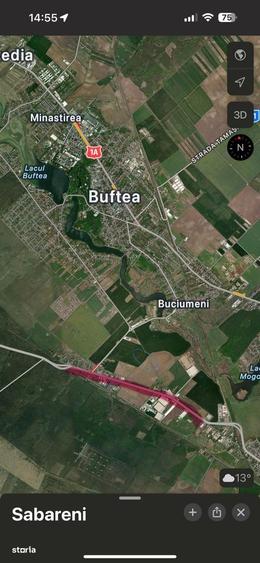 Teren intravilan pretabill construc?ie hale Sabareni, Buftea, Ilfov - 2