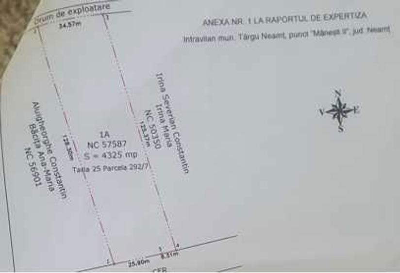 Teren intravilan sau parcele la iesire din Targu Neamt spre Pascani. - 2