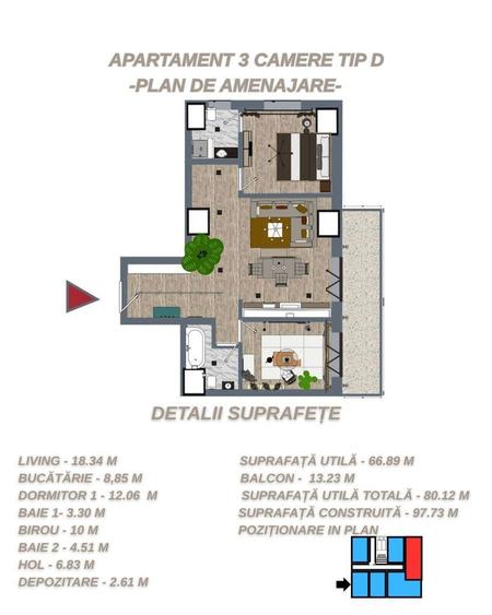 0% Comision | 3 Camere | Direct Dezvoltator | Faleza Dunarii - 3