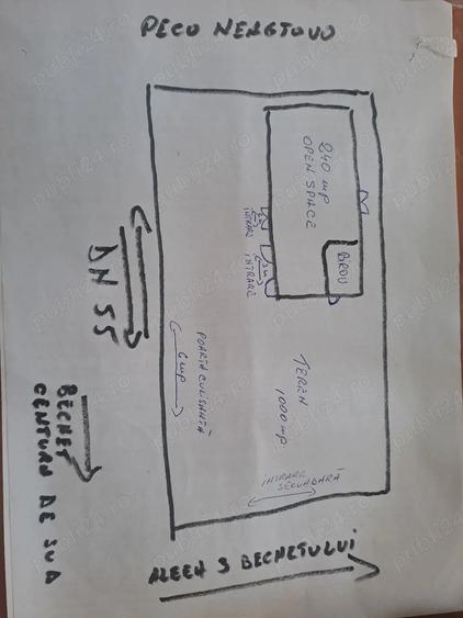 Spatiu 340mp+teren DN55 Preajba - 1