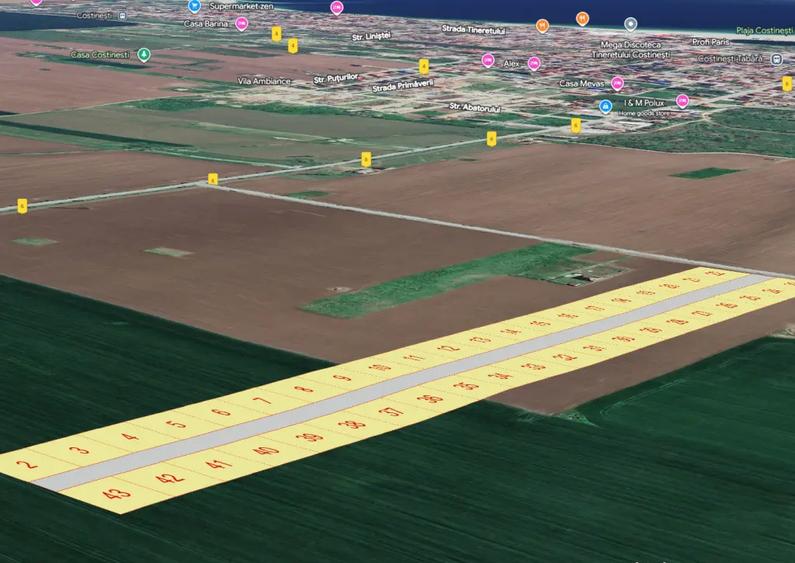 Teren de vanzare Costinesti in rate! 400mp - 2