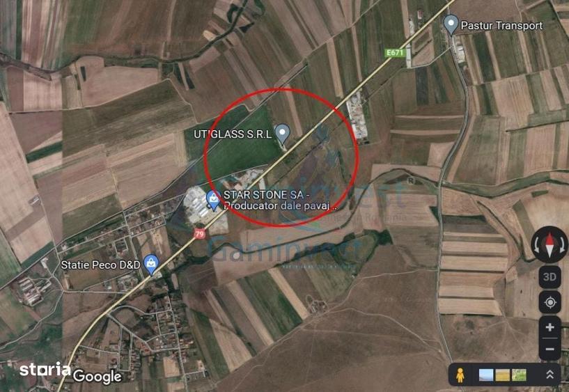 Teren intravilan 14600 mp, zona industriala Les Gaminvest V2899C - 2