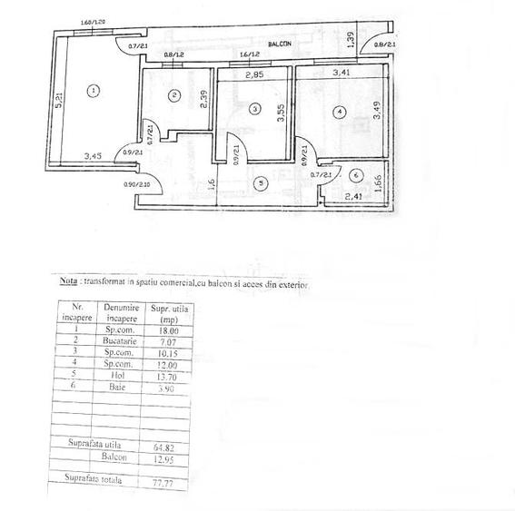 Spatiu comercial, zona Alexandru cel Bun- Piata - 1