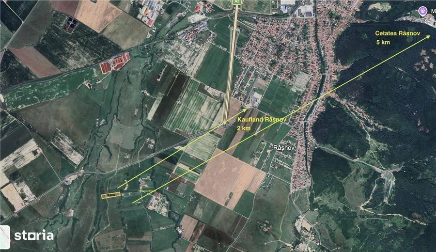 Investitie: 1 Ha Teren intre Rasnov si Bran, Panorama Bucegi - 3