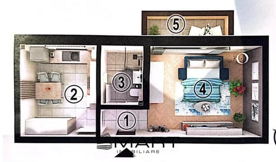 Garsoniera decomandata - 1