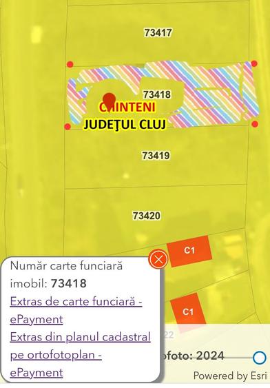 Teren intravilan Chinteni CF 73418 1 - 2