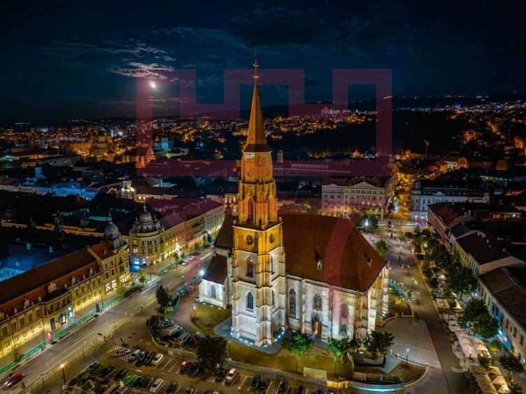 Teren  cu PUZ  Feleacu 2.800mp parcelabil/ 4 utilități asfalt panorama - 3