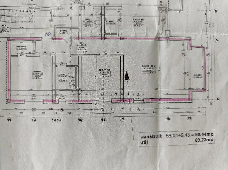 Apartament cu 3 camere decomandat, mobilat în Dumbrăvița