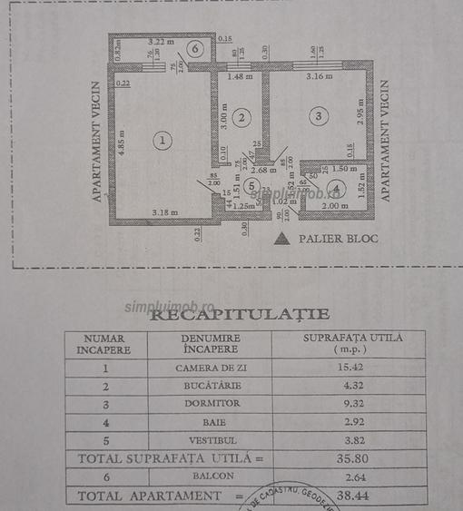 2 camere decomandat Brancoveanu - Huedin Sector 4 - 5