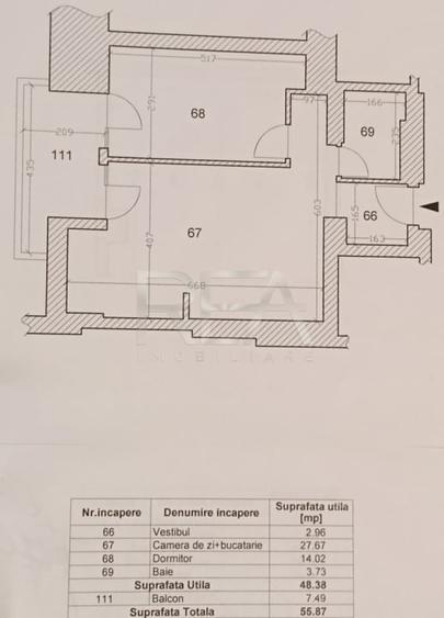 Apartament cu 2 camere semidecomandat, mobilat în Herăstrău