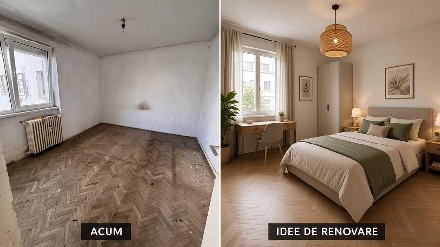 Apartament cu 3 camere semidecomandat în Iancului