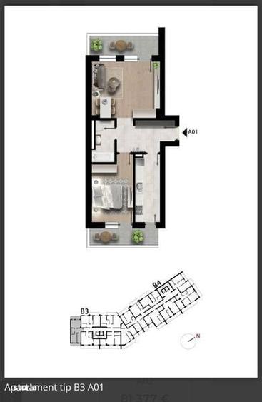 Vand apartament 2 camere nou - 4