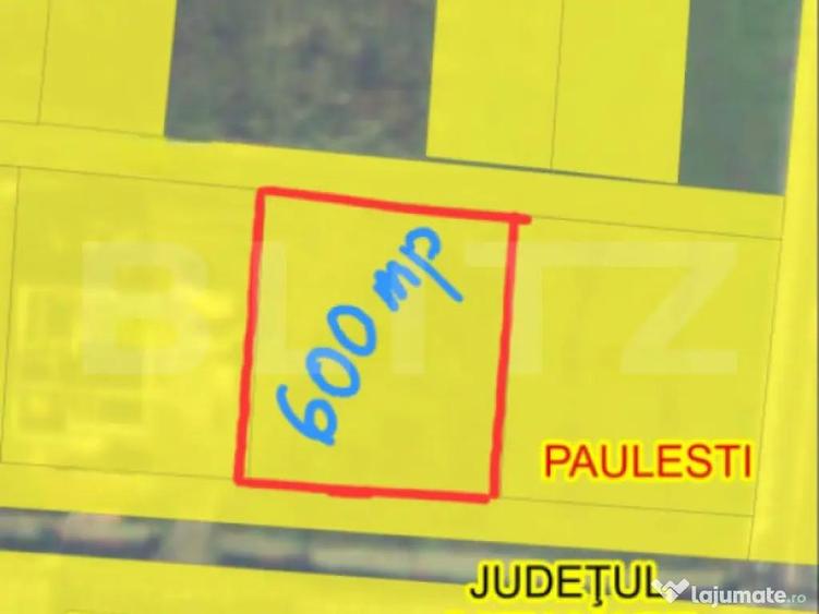 Teren intravilan 600 mp. Paulesti - 1