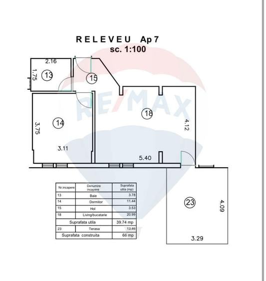 Apartament cu 2 camere de vanzare in zona Central - 7