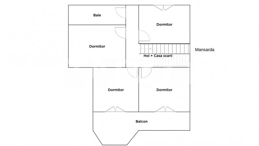Spatiu de birouri de vanzare cu 6 camere 160 mpu Calea Dumbravii Sibiu - 4