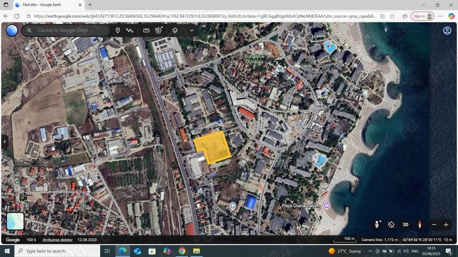 Mangalia Saturn teren intravilan construibil 12688mp pret 120euro mp - 5