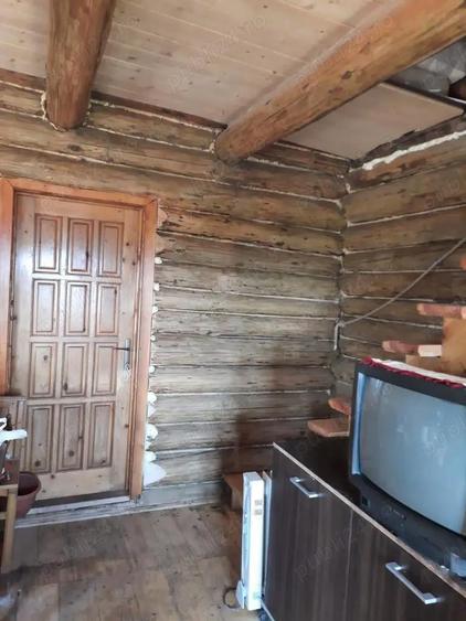 Casa din lemn rotund tratat 60mp pregatita pentru relocare - 2