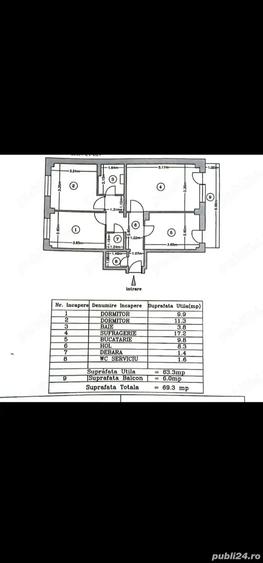 Apartament trei camere, Bascov - 5