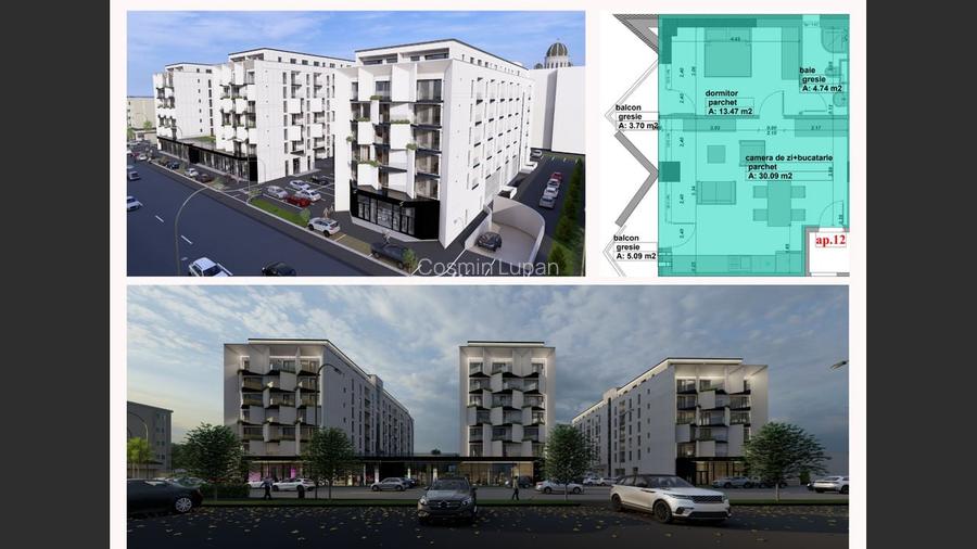 Apartament de vanzare, 2 camere, 66.89mpc, etaj 1, comision 0%