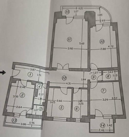 OPORTUNITATE ! Apartament 4 Camere de Vanzare Cismigiu - Berzei - 11