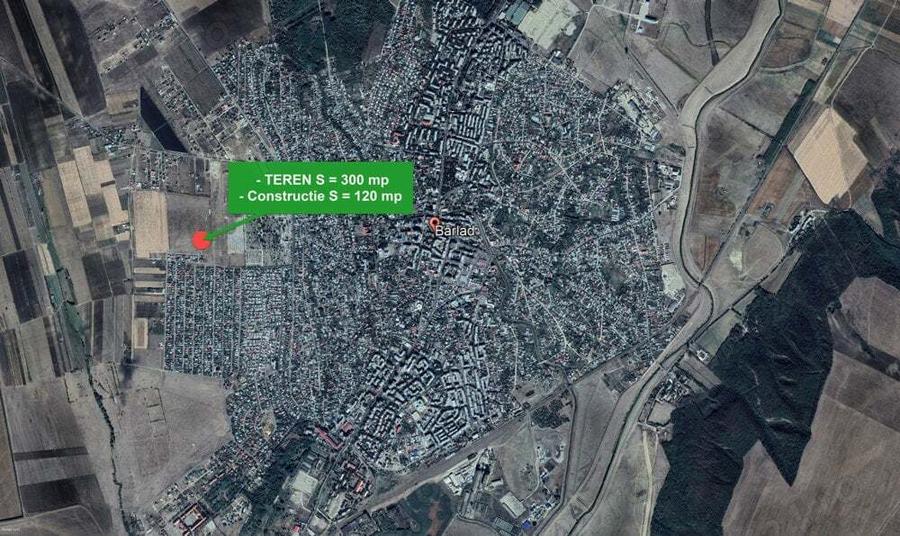 Teren + casa la rosu - 2