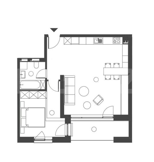 Apartament cu 2 camere semidecomandat în Semicentral
