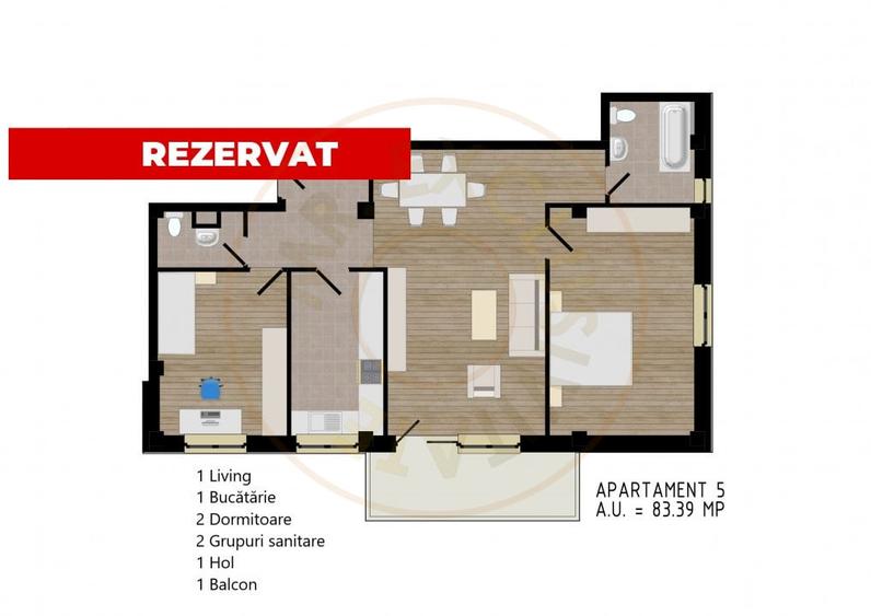 Zorilor Residence, Apartamente Noi 2-3-4 camere - Str. Zorilor - Carei - 12