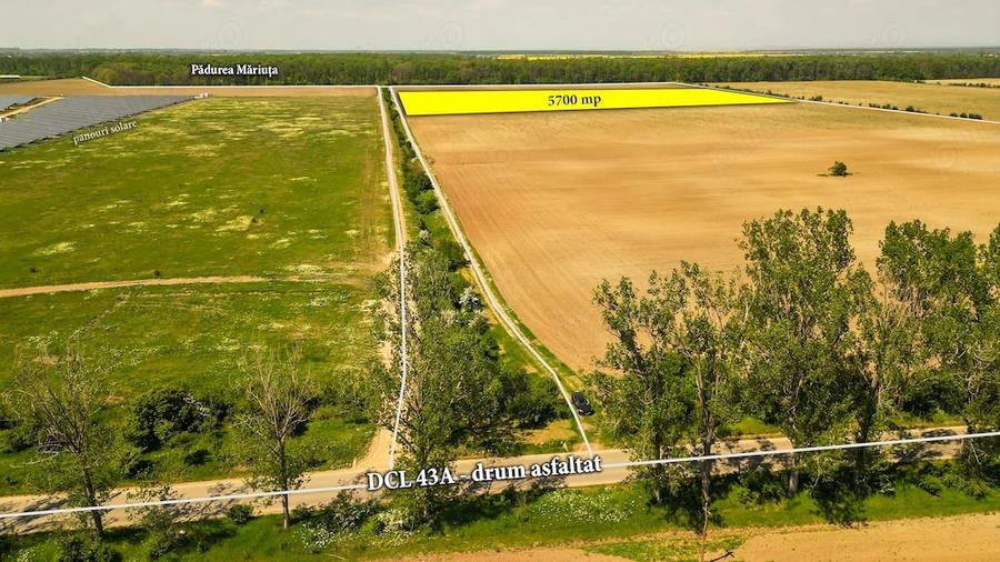 Teren de 5700 mp, în Răcari