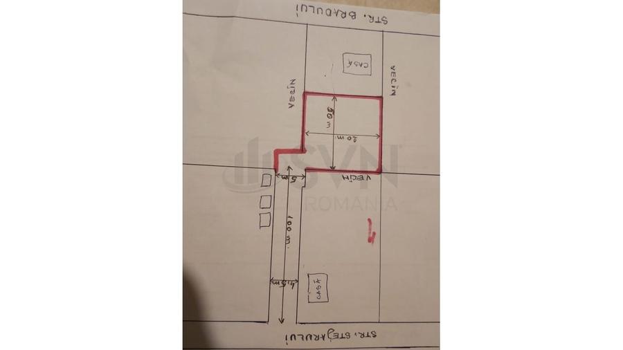 Teren Construcții intravilan de 1000 mp, în Central