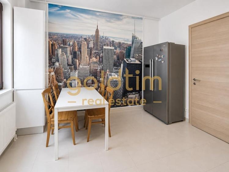 Apartament cu 3 camere semidecomandat, mobilat în Pipera