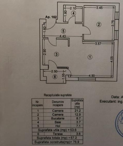 Apartament cu 2 camere semidecomandat, mobilat în Aviației