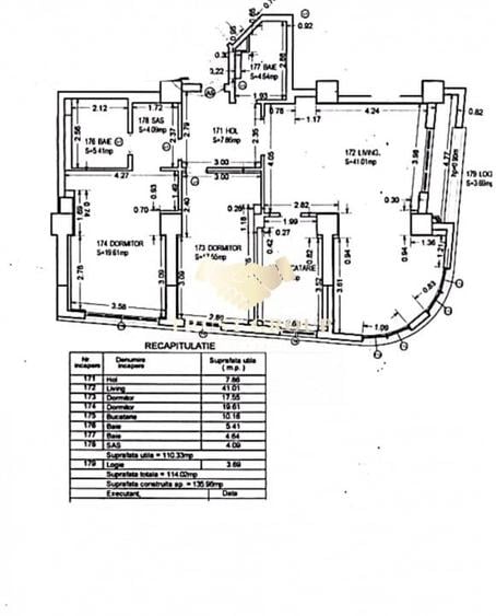 Apartament cu 3 camere decomandat, mobilat în Dacia