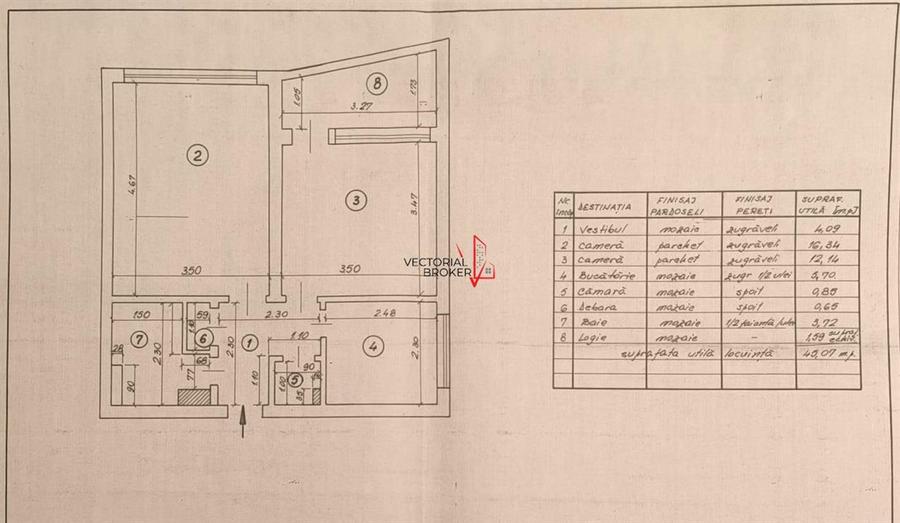 Apartament cu 2 camere decomandat, mobilat în Basarabia