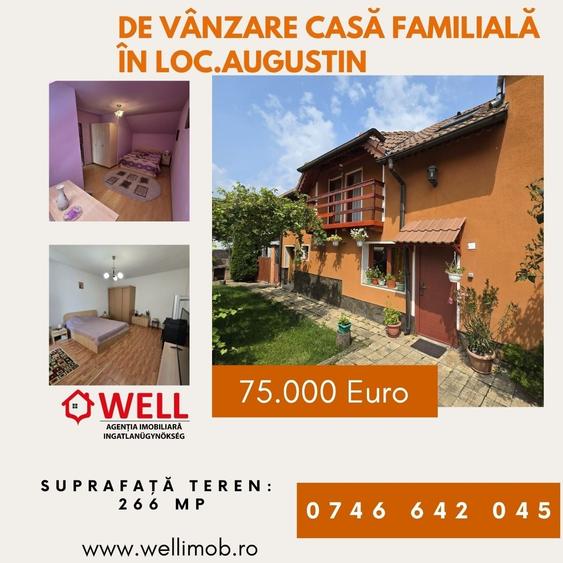 Casă cu 3 camere cu Teren 266 Mp în Augustin