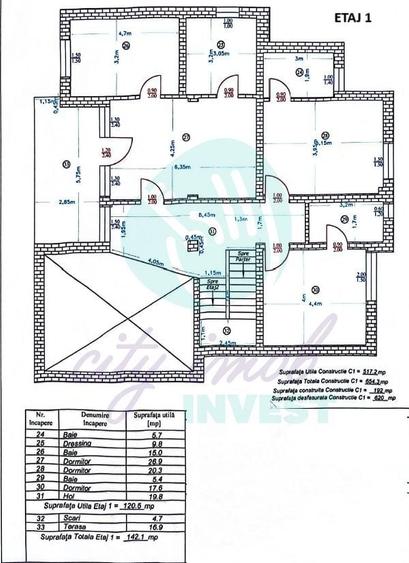 Casă individuală cu 10 camere cu Canalizare în Iancu Nicolae