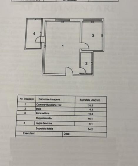 Apartament cu 2 camere decomandat în Nord