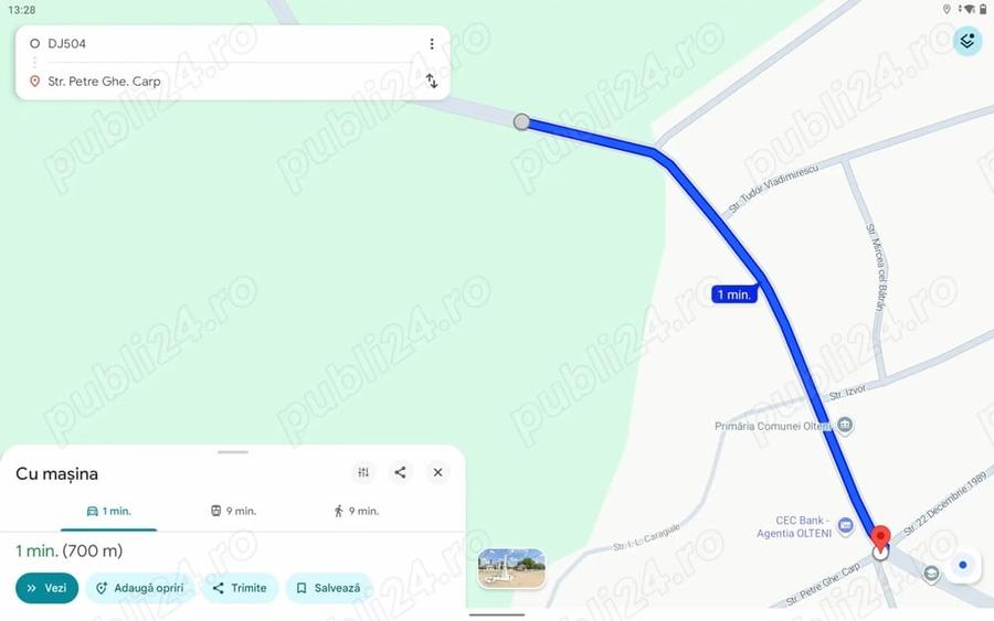 Teren de 3300 mp, în Olteni
